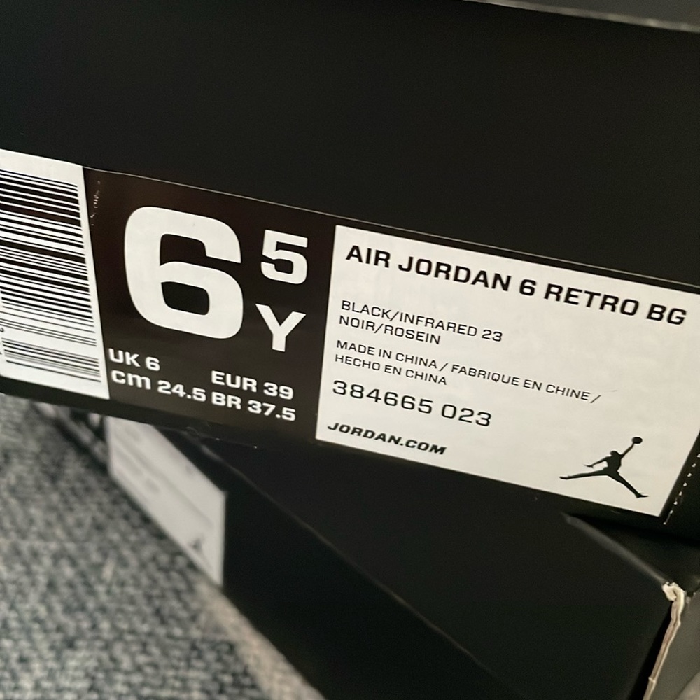 Jordan 6 GS 6.5